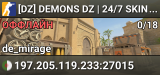 [DZ] 😈DEMONS DZ🟢 |🕐24/7 ✨SKINS ✨VIP |🛜LOW PING