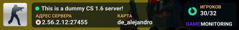 This is a dummy CS 1.6 server!