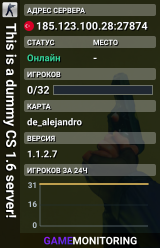 This is a dummy CS 1.6 server!