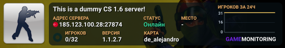 This is a dummy CS 1.6 server!