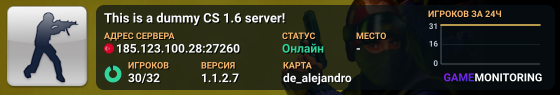 This is a dummy CS 1.6 server!