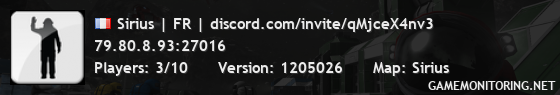 Sirius | FR | discord.com/invite/qMjceX4nv3