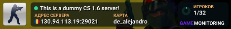 This is a dummy CS 1.6 server!