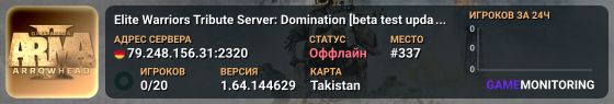 Elite Warriors Tribute Server: Domination [beta test updated]