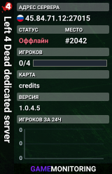 Left 4 Dead dedicated server