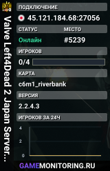 Valve Left4Dead 2 Japan Server (srcds1023-tyo3.144.42)