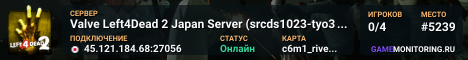 Valve Left4Dead 2 Japan Server (srcds1023-tyo3.144.42)