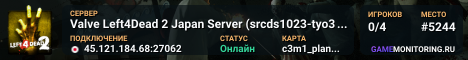 Valve Left4Dead 2 Japan Server (srcds1023-tyo3.144.48)