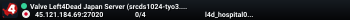 Valve Left4Dead Japan Server (srcds1024-tyo3.144.6)
