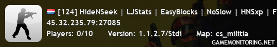 [124] HideNSeek | LJStats | EasyBlocks | NoSlow | HNSxp | FastD