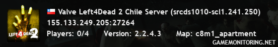 Valve Left4Dead 2 Chile Server (srcds1010-scl1.241.250)