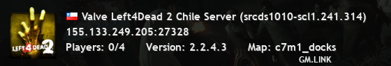 Valve Left4Dead 2 Chile Server (srcds1010-scl1.241.314)