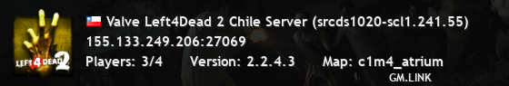 Valve Left4Dead 2 Chile Server (srcds1020-scl1.241.55)