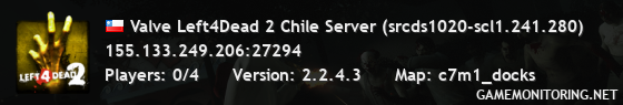 Valve Left4Dead 2 Chile Server (srcds1020-scl1.241.280)