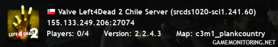 Valve Left4Dead 2 Chile Server (srcds1020-scl1.241.60)