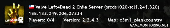 Valve Left4Dead 2 Chile Server (srcds1020-scl1.241.320)