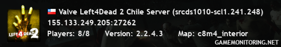 Valve Left4Dead 2 Chile Server (srcds1010-scl1.241.248)