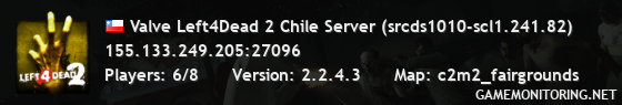 Valve Left4Dead 2 Chile Server (srcds1010-scl1.241.82)