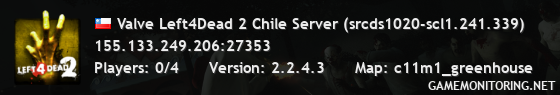 Valve Left4Dead 2 Chile Server (srcds1020-scl1.241.339)