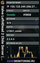 Valve Left4Dead 2 Chile Server (srcds1020-scl1.241.77)