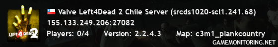 Valve Left4Dead 2 Chile Server (srcds1020-scl1.241.68)