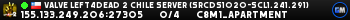 Valve Left4Dead 2 Chile Server (srcds1020-scl1.241.291)