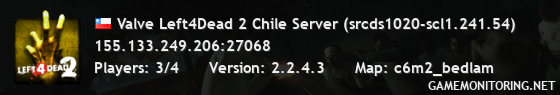 Valve Left4Dead 2 Chile Server (srcds1020-scl1.241.54)