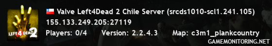 Valve Left4Dead 2 Chile Server (srcds1010-scl1.241.105)