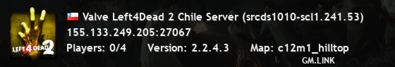 Valve Left4Dead 2 Chile Server (srcds1010-scl1.241.53)