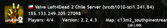 Valve Left4Dead 2 Chile Server (srcds1010-scl1.241.84)