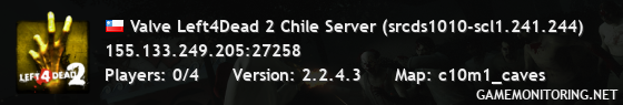 Valve Left4Dead 2 Chile Server (srcds1010-scl1.241.244)