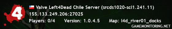 Valve Left4Dead Chile Server (srcds1020-scl1.241.11)