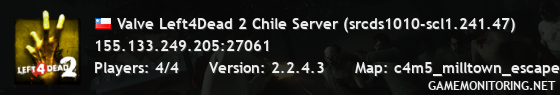 Valve Left4Dead 2 Chile Server (srcds1010-scl1.241.47)