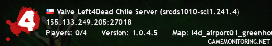 Valve Left4Dead Chile Server (srcds1010-scl1.241.4)