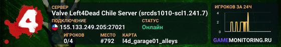 Valve Left4Dead Chile Server (srcds1010-scl1.241.7)