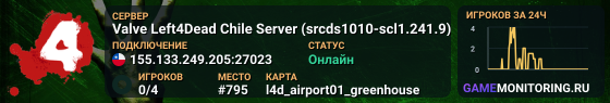 Valve Left4Dead Chile Server (srcds1010-scl1.241.9)