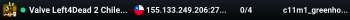 Valve Left4Dead 2 Chile Server (srcds1020-scl1.241.44)