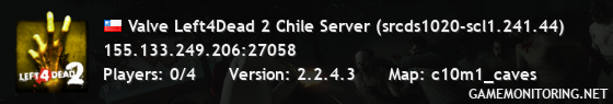 Valve Left4Dead 2 Chile Server (srcds1020-scl1.241.44)