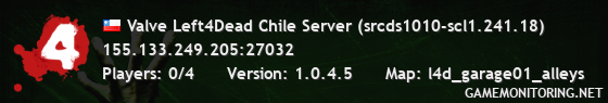 Valve Left4Dead Chile Server (srcds1010-scl1.241.18)