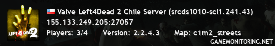 Valve Left4Dead 2 Chile Server (srcds1010-scl1.241.43)