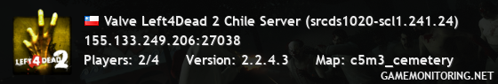 Valve Left4Dead 2 Chile Server (srcds1020-scl1.241.24)