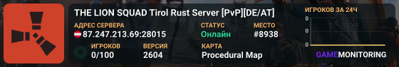THE LION SQUAD Tirol Rust Server [PvP][DE/AT]