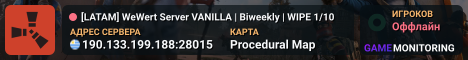 [LATAM] WeWert Server VANILLA | Biweekly | WIPE 1/10