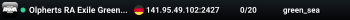 Olpherts RA Exile Green Sea PVE Server
