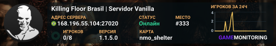 Killing Floor Brasil | Servidor Vanilla