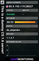 This is a dummy CS 1.6 server!
