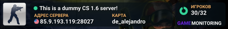 This is a dummy CS 1.6 server!