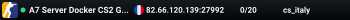 A7 Server Docker CS2 GregVal