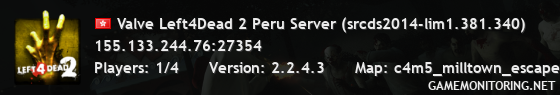 Valve Left4Dead 2 Peru Server (srcds2014-lim1.381.340)