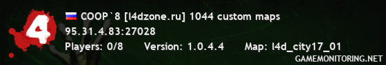 COOP`8 [l4dzone.ru] 1044 custom maps 0/8